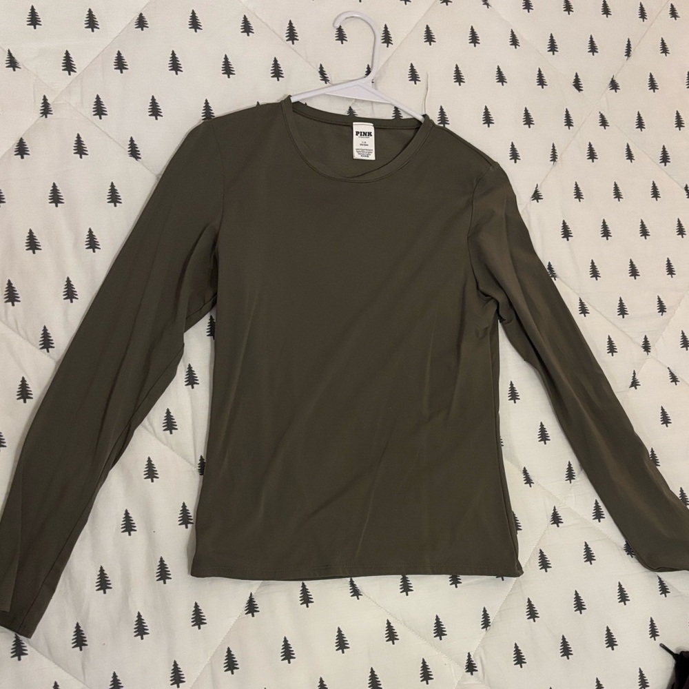 PINK Victoria's Secret Olive Green Top